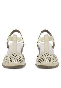 Rieker Sandały 40969-80 Écru. Materiał: skóra #4