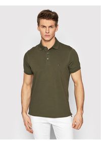 TOMMY HILFIGER - Tommy Hilfiger Polo 1985 MW0MW17771 Zielony Slim Fit. Typ kołnierza: polo. Kolor: zielony. Materiał: bawełna