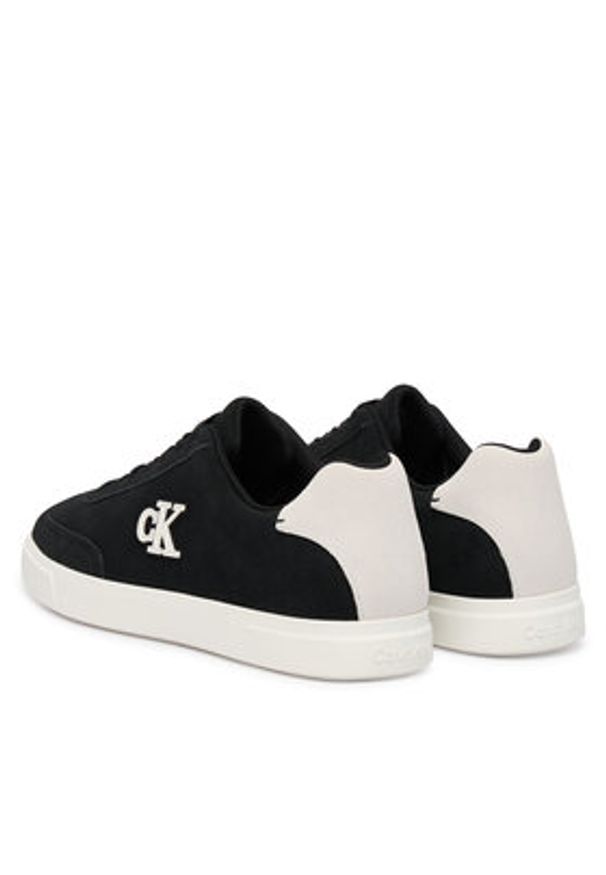 Calvin Klein Sneakersy Low Prof Cupsole Su HM0HM02125 Czarny. Kolor: czarny. Materiał: zamsz, skóra