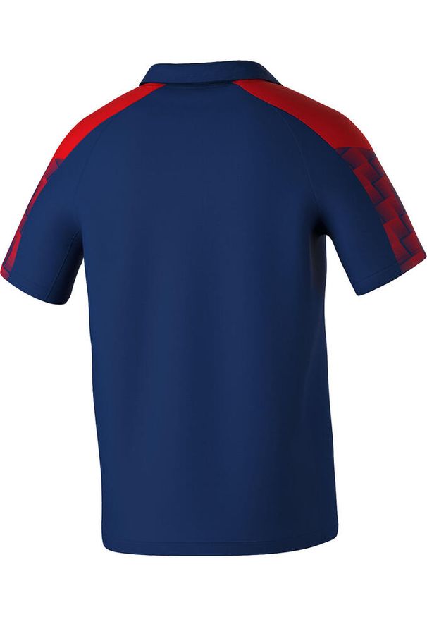 ERIMA - Polo Erima Evo Star. Typ kołnierza: polo. Kolor: wielokolorowy, niebieski, czerwony. Materiał: materiał. Długość rękawa: raglanowy rękaw. Sport: piłka nożna