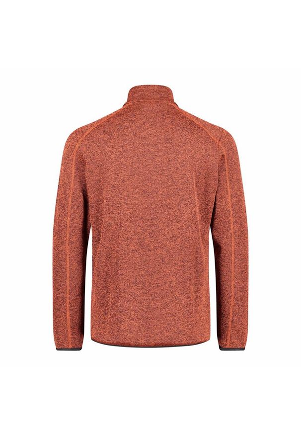 Bluza męska turystyczna CMP 30H5887. Okazja: na co dzień. Kolor: pomarańczowy. Styl: sportowy, casual. Sport: turystyka piesza
