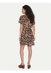 Vila Sukienka codzienna Moashly 14089472 Brązowy Loose Fit. Okazja: na co dzień. Kolor: brązowy. Materiał: wiskoza. Typ sukienki: proste. Styl: casual #8