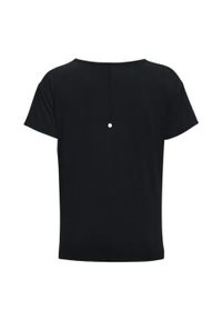 Under Armour - T-shirt Damski Z Krótkim Rękawem Rush Energy Core. Kolor: czarny. Długość rękawa: krótki rękaw. Długość: krótkie. Sport: turystyka piesza