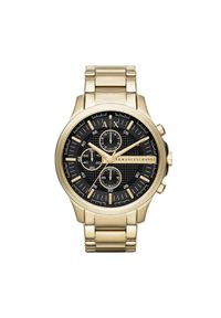 Armani Exchange Zegarek Hampton AX2137 Złoty. Kolor: złoty