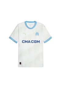 Puma - Męska koszulka domowa Olympique de Marseille 23/24 PUMA. Kolor: biały, niebieski, wielokolorowy. Sport: piłka nożna #1