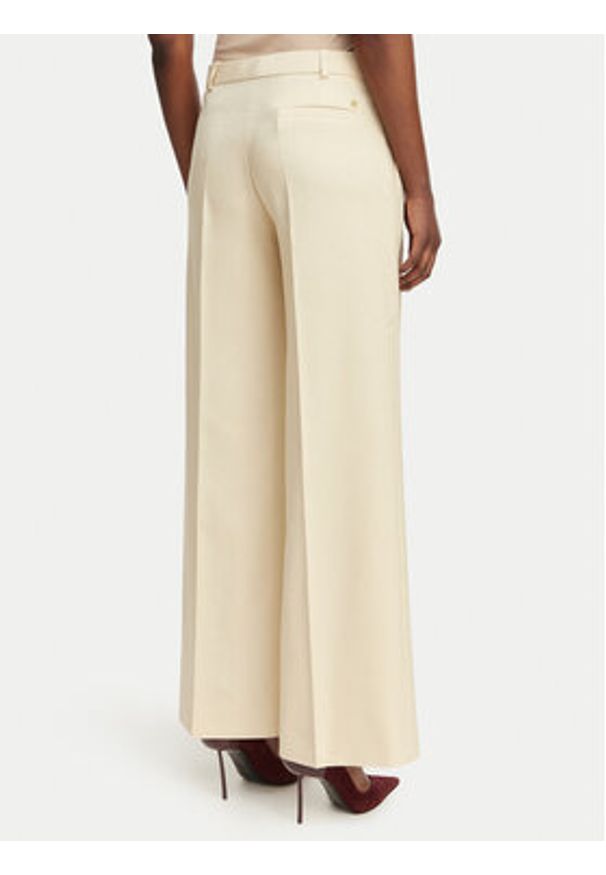 Hugo - HUGO Spodnie materiałowe Halati 50559839 Beżowy Regular Fit. Kolor: beżowy. Materiał: wiskoza