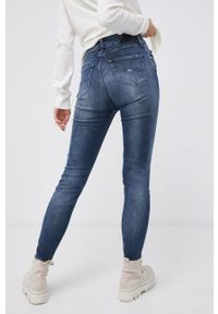 Tommy Jeans Jeansy damskie high waist. Stan: podwyższony. Kolor: niebieski