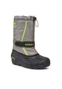 sorel - Śniegowce Sorel Youth Flurry™ NY1965-062 Chrome Grey/Black. Kolor: szary #1