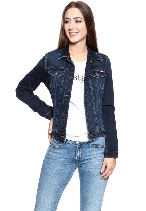 Mustang - DAMSKA KURTKA JEANSOWA MUSTANG Classic Dnm Jacket 1008642 5000 682. Materiał: jeans