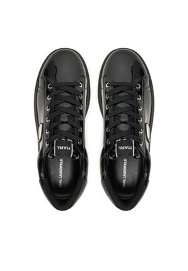 Karl Lagerfeld - KARL LAGERFELD Sneakersy KL52573N Czarny. Kolor: czarny. Materiał: skóra