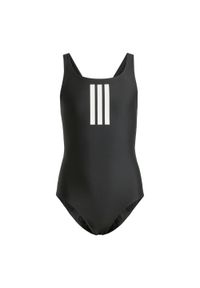 Adidas - Strój do pływania 3-Stripes Kids. Kolor: czarny, biały, wielokolorowy. Materiał: materiał