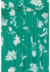 Answear Lab sukienka kolor zielony maxi rozkloszowana. Kolor: zielony. Materiał: tkanina. Długość rękawa: krótki rękaw. Styl: wakacyjny. Długość: maxi #5