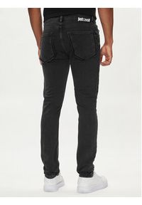 Just Cavalli Jeansy 76OAB5J0 Czarny Super Slim Fit. Kolor: czarny