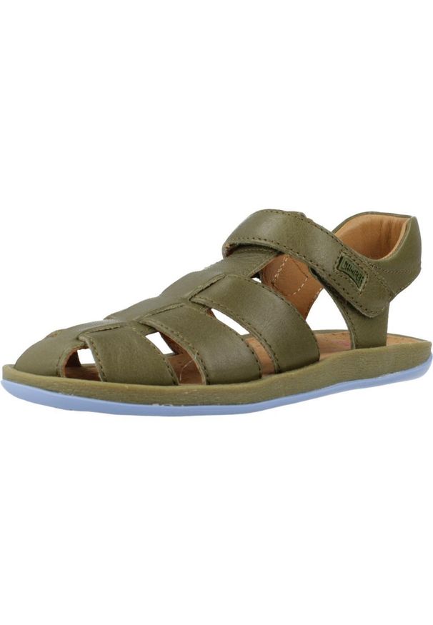 Camper - Sandały CAMPER BICHO KIDS Zielony. Kolor: zielony. Materiał: skóra. Sezon: lato