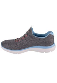 skechers - Buty do chodzenia damskie Skechers 150113GYMT. Kolor: szary. Materiał: syntetyk, materiał. Szerokość cholewki: normalna. Sport: turystyka piesza