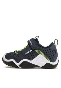 Sneakersy Geox J Wader B. A J3530A 01450 C0749 M Navy/Lime. Kolor: niebieski. Materiał: materiał