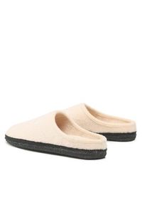 TOMMY HILFIGER - Tommy Hilfiger Kapcie Indoor Slipper T3A0-32441-1506 M Beżowy. Kolor: beżowy. Materiał: materiał #3
