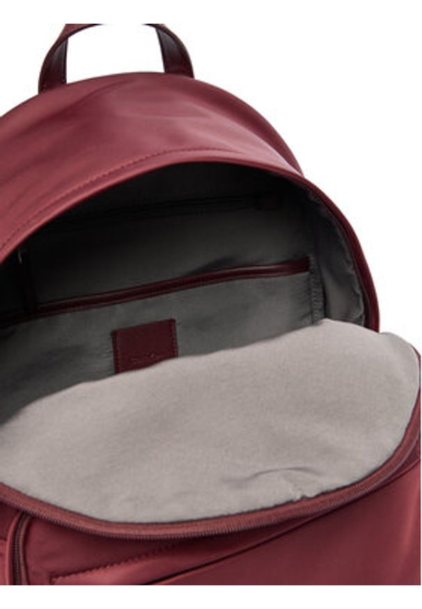 Calvin Klein Plecak Sleek Round LV04D3143G Bordowy. Kolor: czerwony. Materiał: materiał