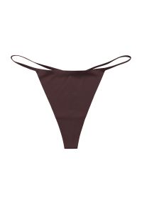 Intica - Stringi elastyczne niewidoczne pod ubraniem Aleta. Kolor: brązowy. Materiał: materiał