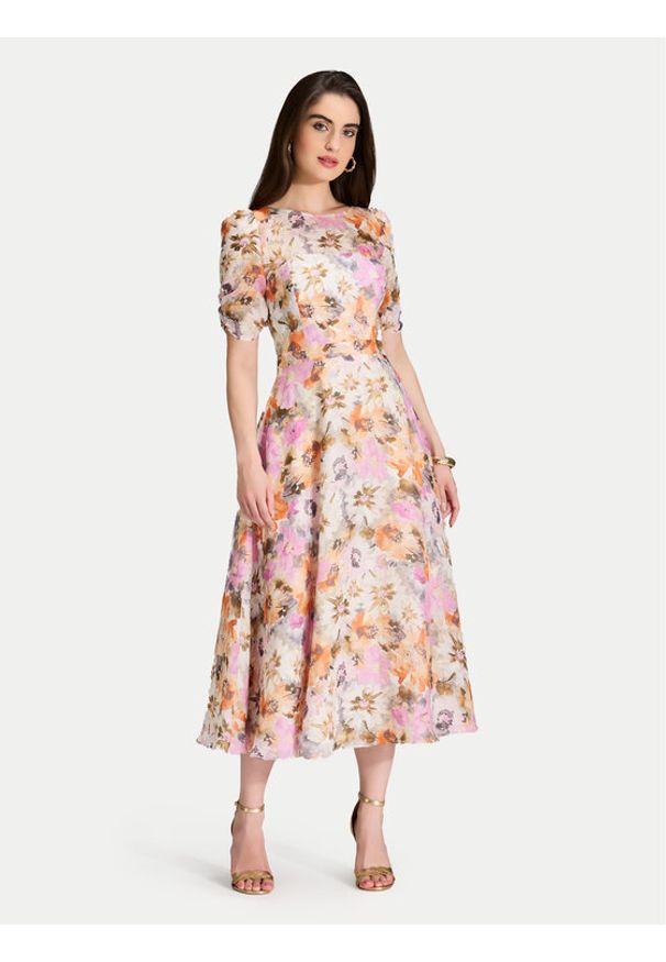 Swing Sukienka koktajlowa 5AJ02300 Kolorowy Regular Fit. Wzór: kolorowy. Styl: wizytowy