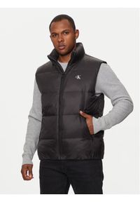 Calvin Klein Jeans Bezrękawnik Essentials J30J325901 Czarny Regular Fit. Kolor: czarny. Materiał: syntetyk. Długość rękawa: bez rękawów