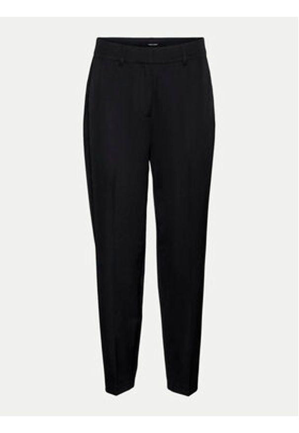 Vero Moda Chinosy Fenya 10313834 Czarny Tapered Fit. Kolor: czarny. Materiał: syntetyk