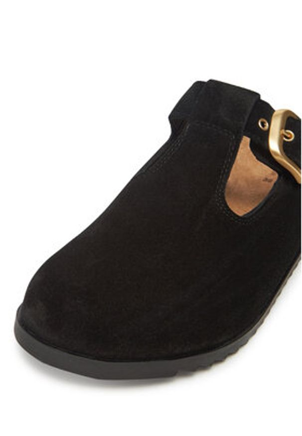 Gino Rossi Klapki EMERY-199 Czarny. Kolor: czarny. Materiał: zamsz, skóra