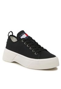 Tommy Jeans Sneakersy Tjm Vulcanized Platform EM0EM01197 Czarny. Kolor: czarny. Materiał: materiał. Obcas: na platformie #7