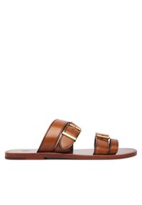 Polo Ralph Lauren Klapki 818P01589001 Brązowy. Kolor: brązowy. Materiał: skóra #1