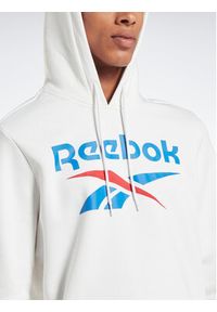 Reebok Bluza Identity Stacked Logo H54805 Biały Regular Fit. Kolor: biały. Materiał: bawełna #4