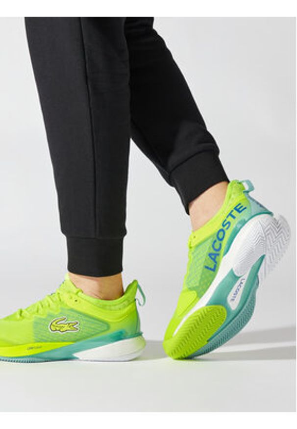 Lacoste Sneakersy Ag-Lt23 Lite 123 1 Sma 745SMA0014P1G Zielony. Kolor: zielony. Materiał: materiał