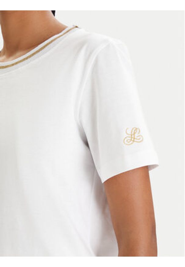 Luisa Spagnoli T-Shirt Balearica 543152 Biały Regular Fit. Kolor: biały. Materiał: bawełna