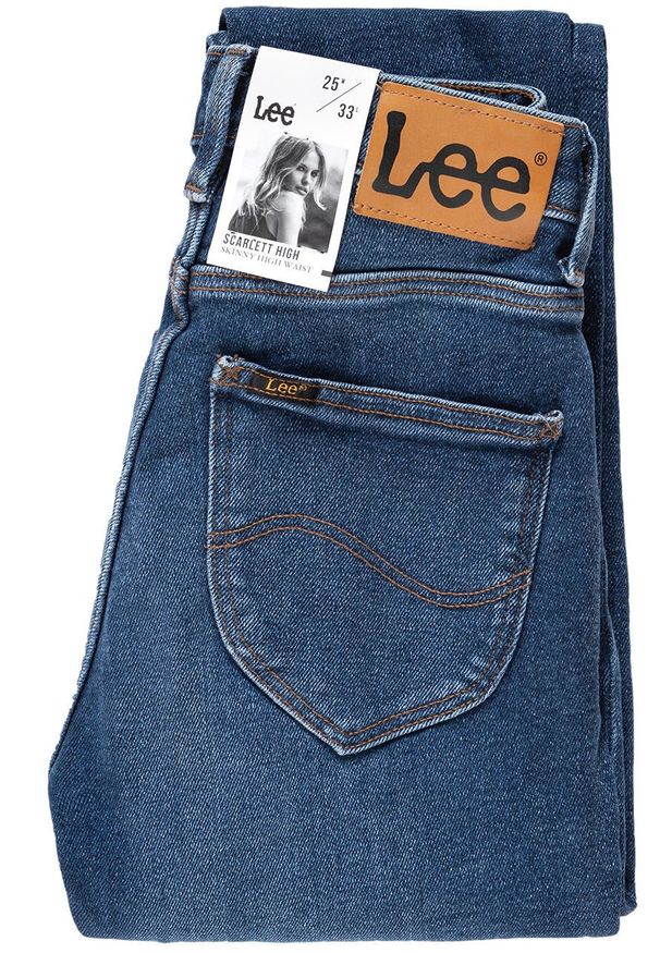 Lee - SPODNIE DAMSKIE LEE SCARLETT HIGH BLUE HAVANA L626DTIZ 112114154