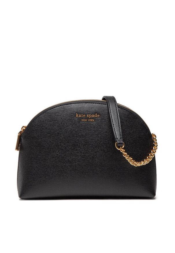 Kate Spade Torebka Morgan Dbl Zip Dome Crossbody K8926 Czarny. Kolor: czarny. Materiał: skórzane