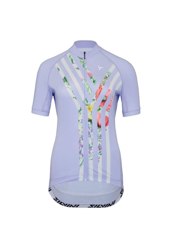 Damski jersey Silvini Calnia. Kolor: fioletowy, wielokolorowy, biały. Materiał: jersey