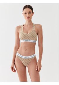 Guess Biustonosz top Carrie O97C01 KBOE1 Beżowy. Kolor: beżowy. Materiał: bawełna