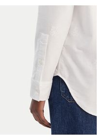 TOMMY HILFIGER - Tommy Hilfiger Koszula WW0WW49386 Biały Relaxed Fit. Kolor: biały. Materiał: bawełna #3