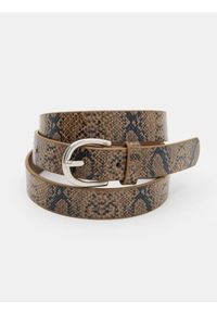 Sinsay - Pasek z imitacji wężowej skóry - wielobarwny. Materiał: skóra #1