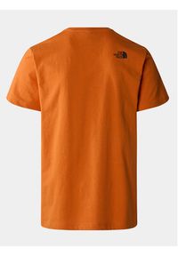 The North Face T-Shirt Never Stop NF0A87NS Pomarańczowy Regular Fit. Kolor: pomarańczowy. Materiał: bawełna