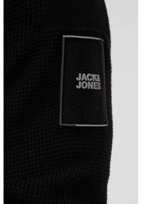 Jack & Jones sweter męski kolor czarny. Okazja: na co dzień. Kolor: czarny. Długość rękawa: raglanowy rękaw. Styl: casual #2