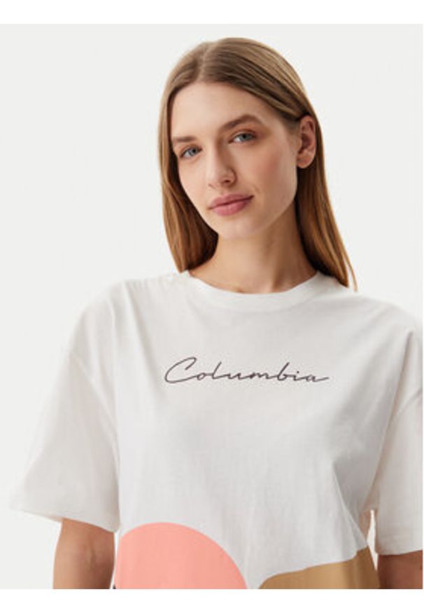 columbia - Columbia T-Shirt Rolling Bend™ Graphic 2120031 Biały Oversize. Kolor: biały. Materiał: bawełna