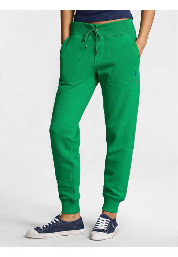Polo Ralph Lauren Spodnie dresowe Mari 211839386031 Zielony Relaxed Fit. Kolor: zielony. Materiał: bawełna