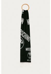 MOSCHINO - Moschino - Szalik. Kolor: czarny. Materiał: dzianina #1