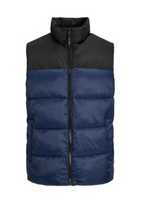 Jack & Jones - Jack&Jones Bezrękawnik 12235861 Granatowy Regular Fit. Kolor: niebieski. Materiał: syntetyk. Długość rękawa: bez rękawów
