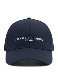 TOMMY HILFIGER - Tommy Hilfiger Czapka z daszkiem Th Established Cap AM0AM07352 Granatowy. Kolor: niebieski. Materiał: materiał #4