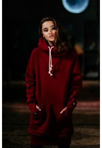 Bluza sportowa z kapturem damska DEEP TRIP Luzak. Typ kołnierza: kaptur. Kolor: czerwony, wielokolorowy, brązowy
