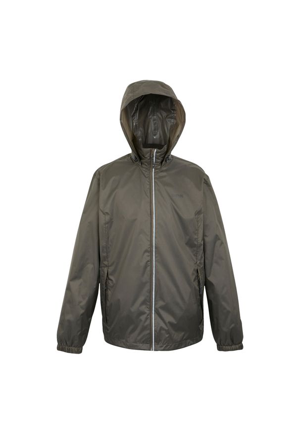 Regatta - Męska Kurtka Przeciwdeszczowa Lyle IV. Kolor: brązowy. Sport: turystyka piesza