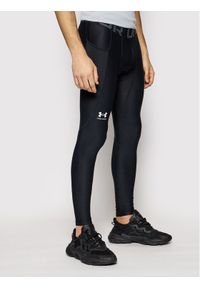 Under Armour Legginsy HeatGear® 1361586 Czarny Slim Fit. Kolor: czarny. Materiał: syntetyk