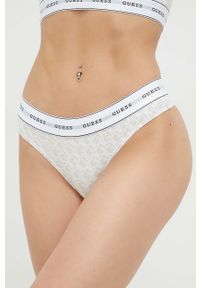 Guess stringi kolor beżowy. Kolor: beżowy. Materiał: bawełna
