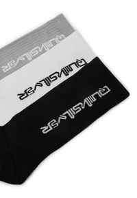 Quiksilver Zestaw 3 par wysokich skarpet męskich AS_QUIKSILVER_100W_SS25 (3-PACK) Biały. Kolor: biały. Materiał: materiał, bawełna #6
